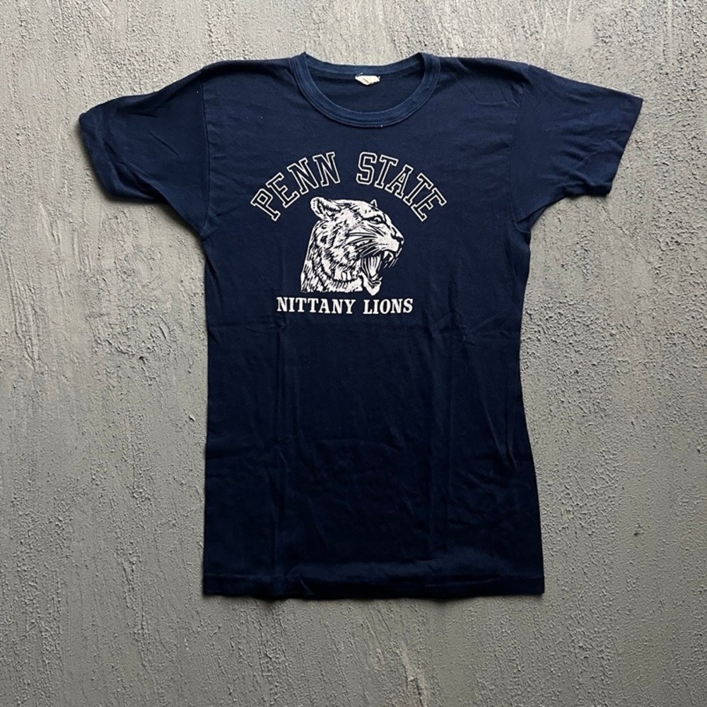 Vintage Penn State Nittany Lions Shirt Small Blue 1980s